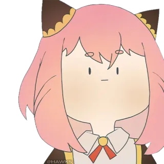 😐 Anya Forger Spy x Family Anime, Sticker, Spy x Family, Anya, Cartoon telegram sticker