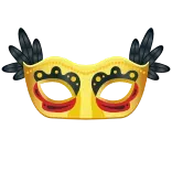 👓 masque, mascarade, or, plume, fête, célébration telegram sticker