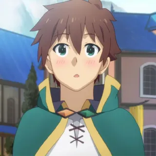 🛡 Kazuma Satou Konosuba 动漫, 角色, 男性, 异世界, 喜剧 telegram sticker