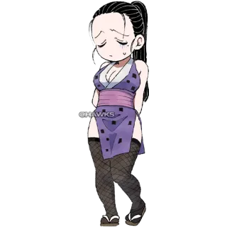 😓 @HAWKS Anime, Frau, Cartoon, Chibi, Mädchen, Manga, Kunstwerk whatsapp sticker