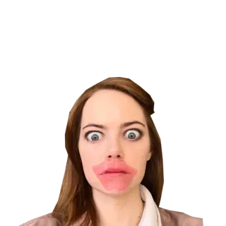 🙋 여자, 얼굴, 입술, 눈, 인물, 표정 telegram sticker