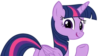 😅 Twilight Sparkle My Little Pony Pony, Cartoon, Magie, Freundschaft, Pegasus, Flügel, Twilight Sparkle telegram sticker
