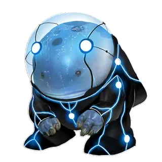 💀 criatura, personaje, futurista, alienígena, monstruo telegram sticker