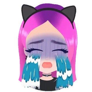 😭 sad, crying, emotional, cartoon, anime, girl telegram sticker