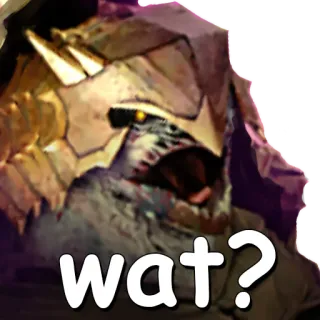 😦 wat? confused, question, expression, sticker, wat telegram sticker