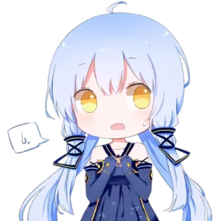 😥 b Anime, Chibi, Mignon, Manga, Personnage, Dessin animé whatsapp sticker