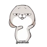 💃 TarotSticker coniglio, carino, cartone animato, animale, personaggio whatsapp sticker