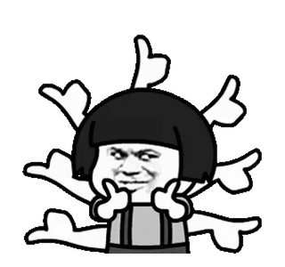 ➖ gesto offensivo, cartone animato, meme, pollice in su, virale telegram sticker