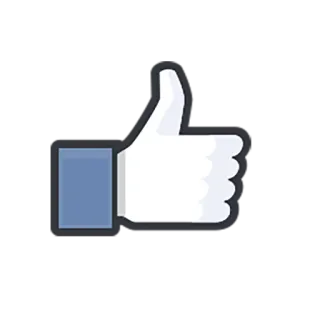 👍 Gosto, Facebook, Mídias sociais, Joinha, Gesto telegram sticker