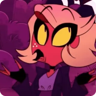 🌟 Millie Helluva Boss Helluva Boss, Kartun, Millie, Iblis, Imp, Stiker telegram sticker
