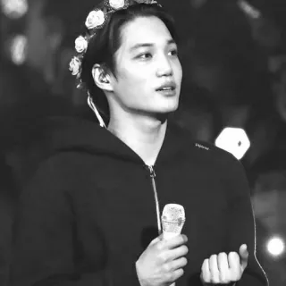 🌑 Kai kpop, 歌手, 表演者, 音乐, 名人 telegram sticker