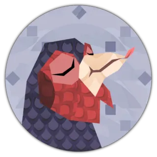 😶 animal, avian, bird, poultry, turkey telegram sticker
