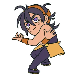 😤 Narancia Ghirga JoJo's Bizarre Adventure anime, jojo, narancia, ghirga, personnage, pose telegram sticker