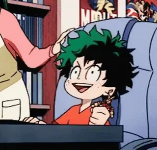 🎧 Izuku Midoriya My Hero Academia Anime, My Hero Academia, Izuku Midoriya, Deku, Cartoon whatsapp sticker