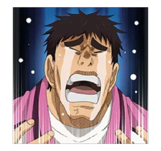 😭 weinen, traurig, emotional, Anime, Manga whatsapp sticker