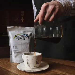 ☕ Rainbow Coffee Roaster café, bebida, bebida, torrefação, café whatsapp sticker