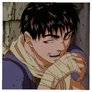 😄 Guts Berserk anime, berserk, guts, manga, anime character telegram sticker