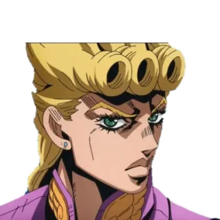 😠 Giorno Giovanna JoJo's Bizarre Adventure Anime, Personaggio, Jojo, Giorno Giovanna telegram sticker