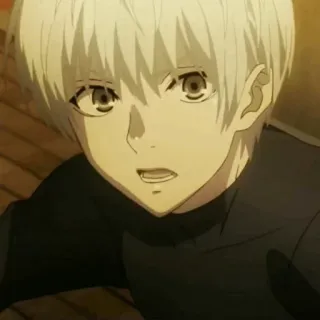 🔥 Ken Kaneki Tokyo Ghoul 애니메이션, 만화, 카네키 켄, 도쿄 구울, 흰머리, 구울 telegram sticker