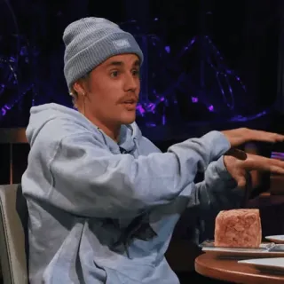 🐾 Justin Bieber celebrity, singer, Justin Bieber, man, beanie telegram sticker