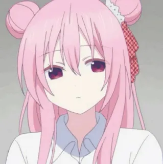 🍭 アニメ, 女の子, ピンク髪, かわいい, カワイイ, アニメーション telegram sticker