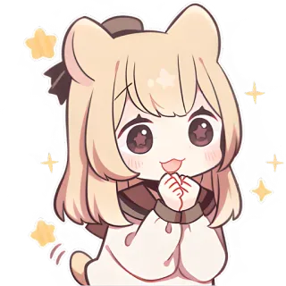 🥹 애니메이션, 카와이, 귀여운, 만화, SD, 캐릭터 telegram sticker