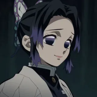 🦋 Shinobu Kocho Demon Slayer Аниме, Клинок, рассекающий демонов, Шинобу Кочо, Бабочка, Манга, Персонаж, Женский whatsapp sticker