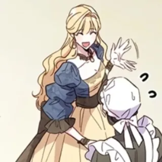 🍡 アニメ, 漫画, 女性, メイド, 歴史, 女性 telegram sticker