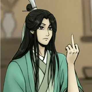 🖕 Anime, Ngón giữa, Xúc phạm, Cử chỉ, Tức giận telegram sticker