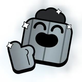 👍 brawl stars, emote, doigt d'honneur, spike telegram sticker