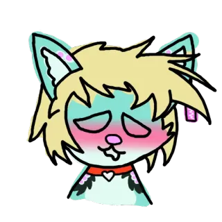 💖 kot, zwierzę, słodki, naklejka, kreskówka, sztuka cyfrowa whatsapp sticker