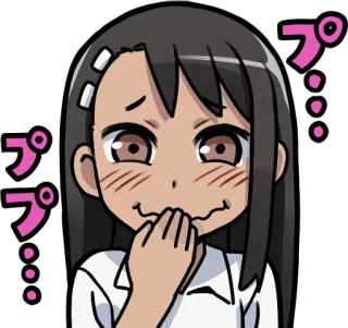 😝 Nagatoro Don't Toy with Me, Miss Nagatoro プ anime, manga, nagatoro, embarrassed, cute, expression telegram sticker
