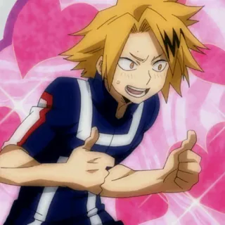 ⚡️ Denki Kaminari My Hero Academia Anime, My Hero Academia, Denki Kaminari, Pulgar arriba whatsapp sticker