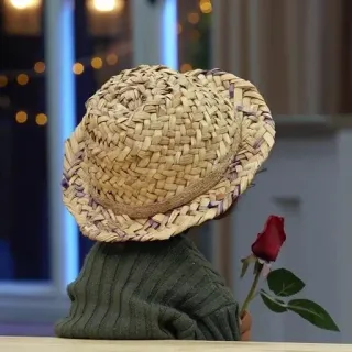 🖱 chapeau, rose, romantique, vintage whatsapp sticker