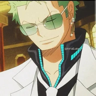 💛 Roronoa Zoro One Piece @AnnaEustaria Anime, Manga, Roronoa Zoro, One Piece, Charakter, Zoro telegram sticker