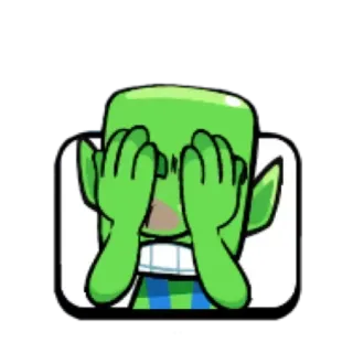 🙈 gobelin, caché, monstre, facepalm whatsapp sticker