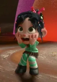 😳 Vanellope von Schweetz Wreck-It Ralph Cartoon, Vanellope, Ralph reichts, Disney, Figur whatsapp sticker