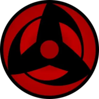 👁 写轮眼, 火影忍者, 动漫, 眼睛, 万花筒, 家族, 宇智波 telegram sticker