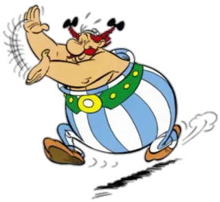 👏 Obelix Asterix Desenho animado, Quadrinhos, Gaulês, Romano, Engraçado, Personagem whatsapp sticker