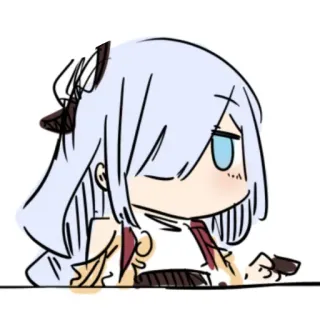 🏖 anime, girl, chibi, cute telegram sticker