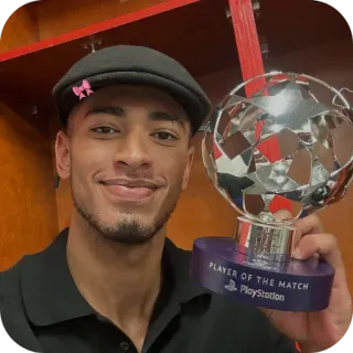 💋 Jude Bellingham UEFA Champions League PLAYER OF THE MATCH PlayStation telegram sticker