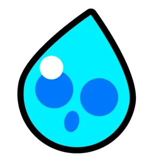 😅 water drop, blue, tear, liquid, emotion, cartoon telegram sticker