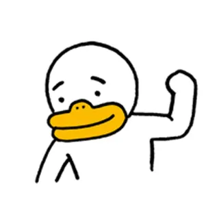 😠 утка, мультфильм, животное, персонаж, белый, желтый telegram sticker