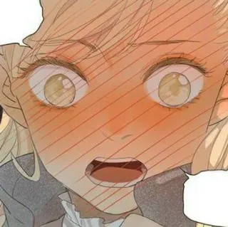🌟 Anime, Manga, Cartoon, Comic, Mädchen, Errötend whatsapp sticker