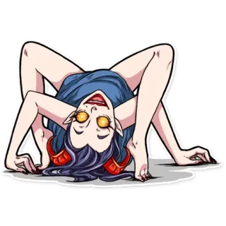 🙃 demone, mostro, inquietante, diavolo, malvagio, fantasy, corna telegram sticker
