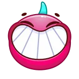 😁 Emoji, Sorriso, Cartone animato, Felice, Divertente, Faccia whatsapp sticker