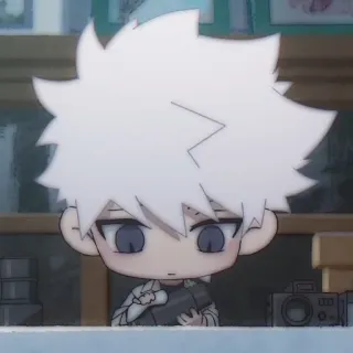 ⏱ Anime, Chibi, Manga, Personage, Wit haar, Fotografie, Schattig telegram sticker