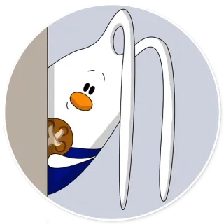 😏 cartoon, character, illustration, peeking, animal, cute telegram sticker
