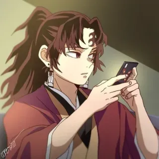 🧬 Yoriichi Tsugikuni Demon Slayer Anime, Personnage, Yoriichi Tsugikuni, Demon Slayer telegram sticker