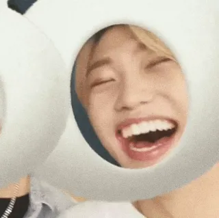 ➖ ridere, sorridere, persona, ritratto, felice, divertente telegram sticker